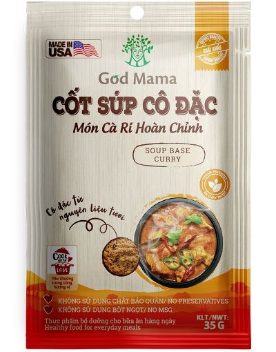 CỐT SÚP CÔ ĐẶC - MÓN CÀ RI HOÀN CHỈNH - 35gr