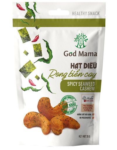 HẠT ĐIỀU VỊ RONG BIỂN CAY - 35gr