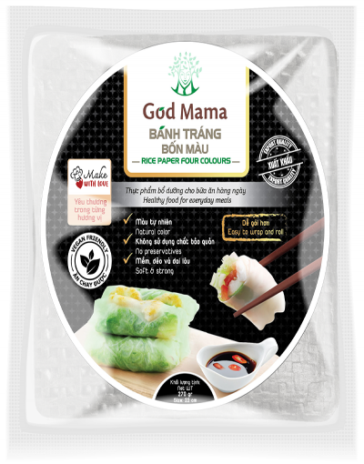 BÁNH TRÁNG GOD MAMA - BÁNH TRÁNG 4 MÀU