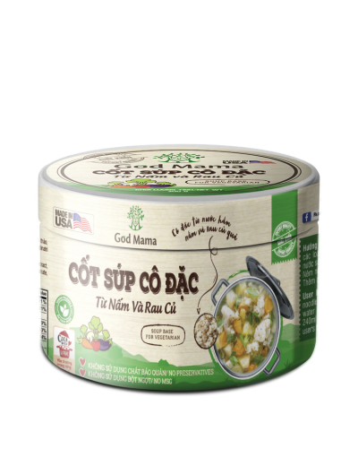CỐT SÚP CÔ ĐẶC - TỪ NẤM VÀ RAU CỦ - 200gr