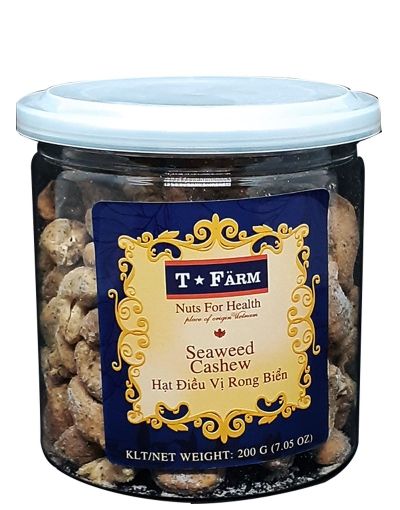 HẠT ĐIỀU RANG VỊ RONG BIỂN T-FARM - HỘP 200GR