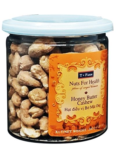HẠT ĐIỀU RANG VỊ BƠ MẬT ONG T-FARM - HỘP 200GR