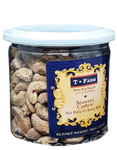 HẠT ĐIỀU RANG VỊ RONG BIỂN T-FARM - HỘP 200GR