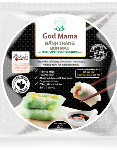 BÁNH TRÁNG GOD MAMA - BÁNH TRÁNG 4 MÀU