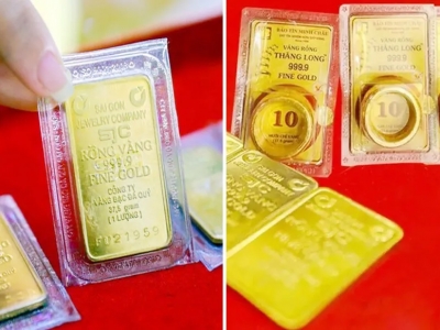 Diễn biến giá vàng nay 10/1/2026: Vàng SJC và vàng nhẫn đồng loạt tăng mạnh, áp sát đỉnh lịch sử